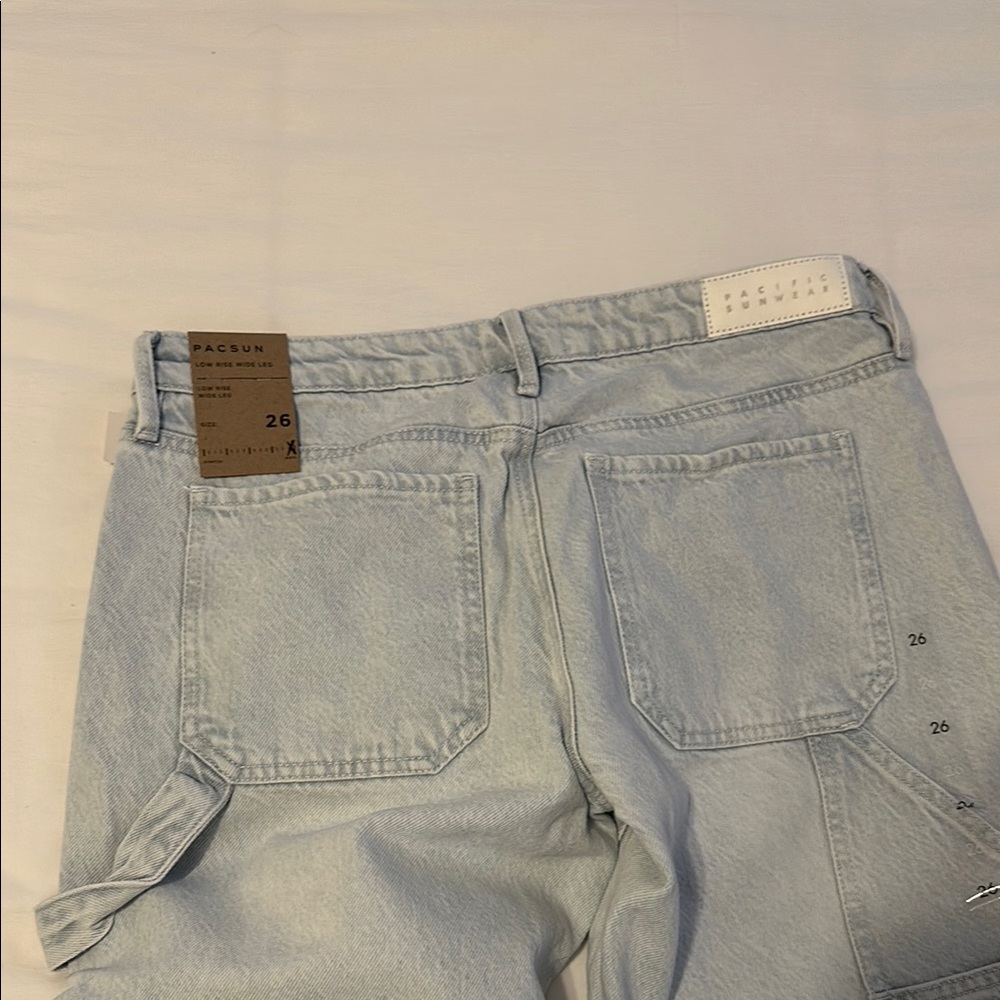 PacSun Light Blue Low Rise Wide Leg Denim Jeans